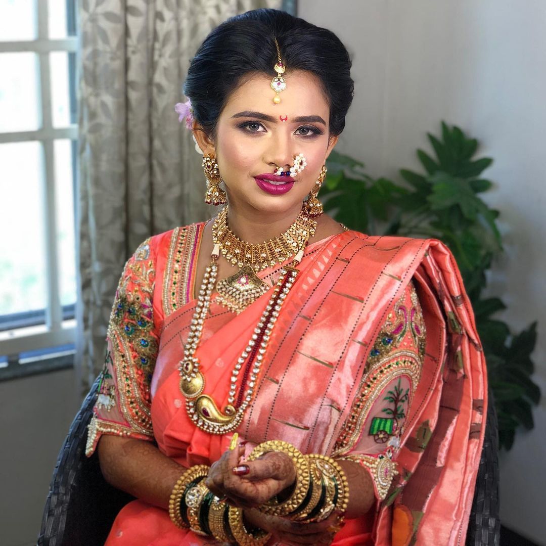 Morpankhi Paithani | Indian bride outfits, Bride clothes, Marathi bride