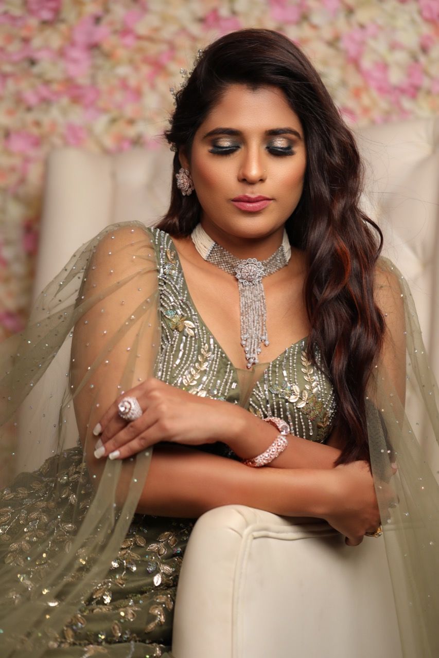 My pretty Engagement Bride PARIMILA SRI @parimila_sri MUA  @dihanabeautybynarmatha Jewels by @gulatifashionshop Lehenga by… | Instagram